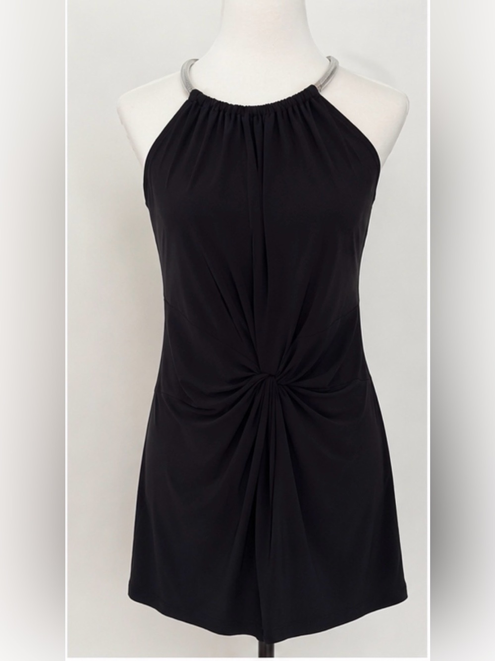 MICHAEL Michael Kors Black Halter Shift Dress